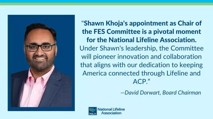National Lifeline Association Device Suppliers Coalition Committee Welcomes New Chair Shawn Khoja of ViaOne Services